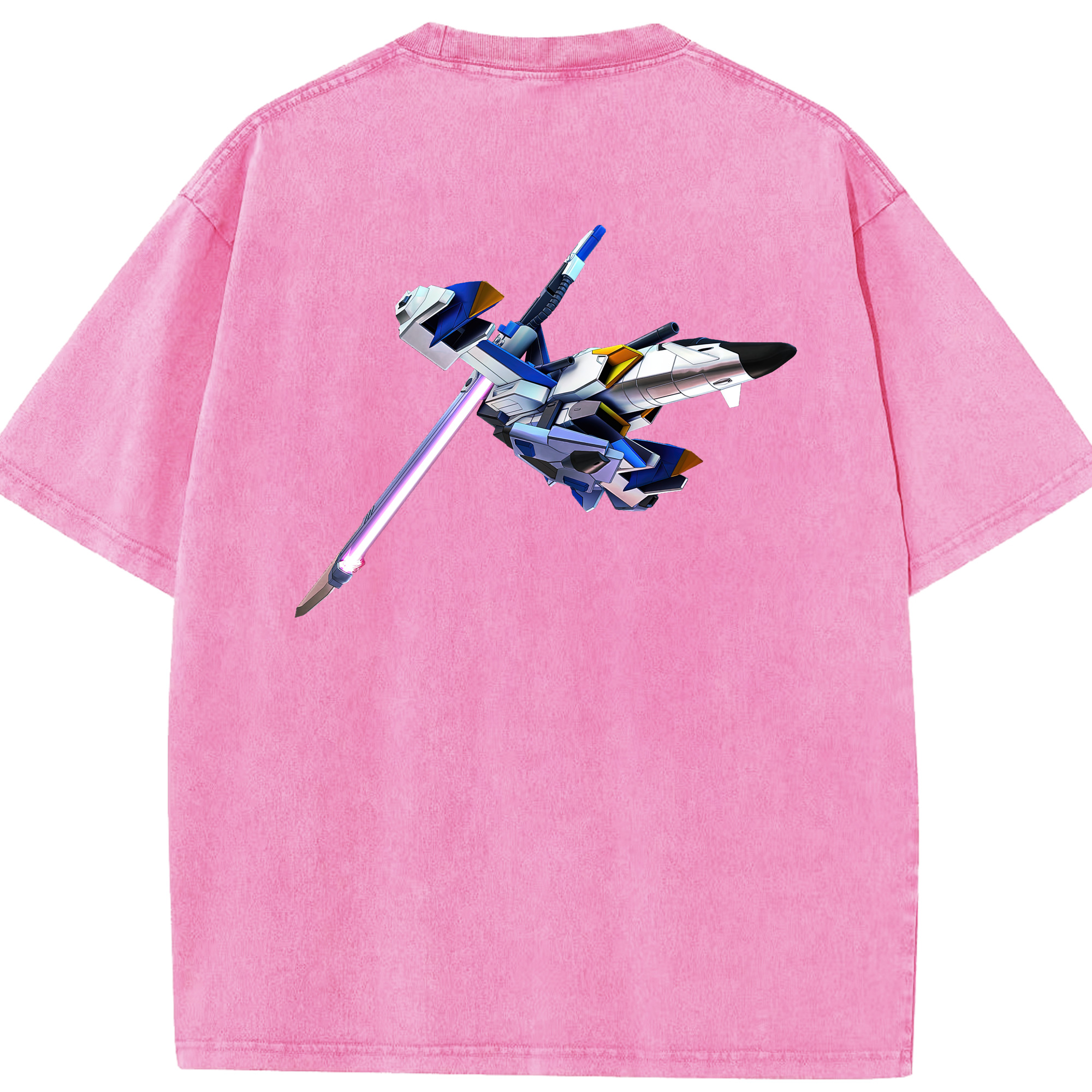 （画像用） 機動戦士ガンダム Mobile Suit Gundam 綿100% ヴィンテージ風 半袖Tシャツ（背面プリント）